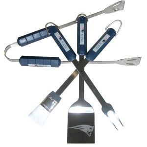 NFL New England Patriot 4-PC BBQ Grill Tool Set